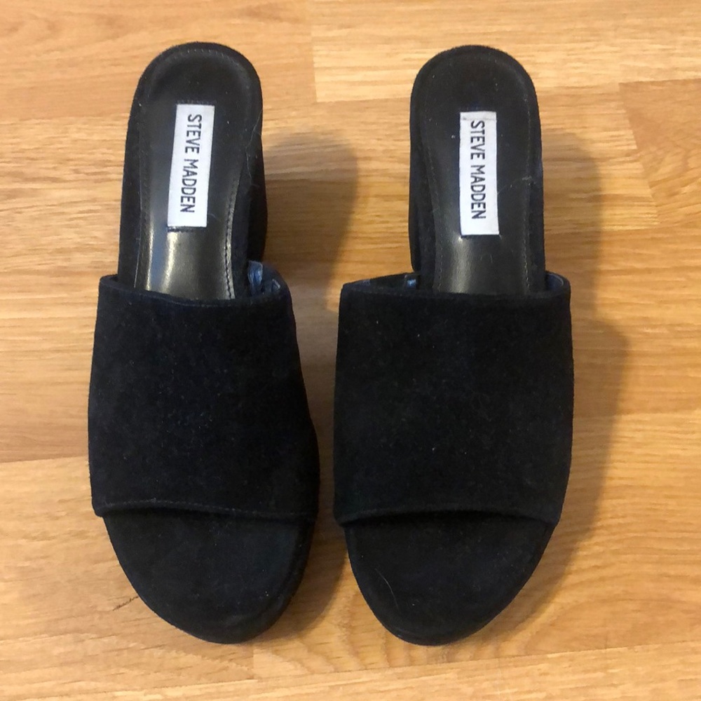 Steve Madden heeled block sandals